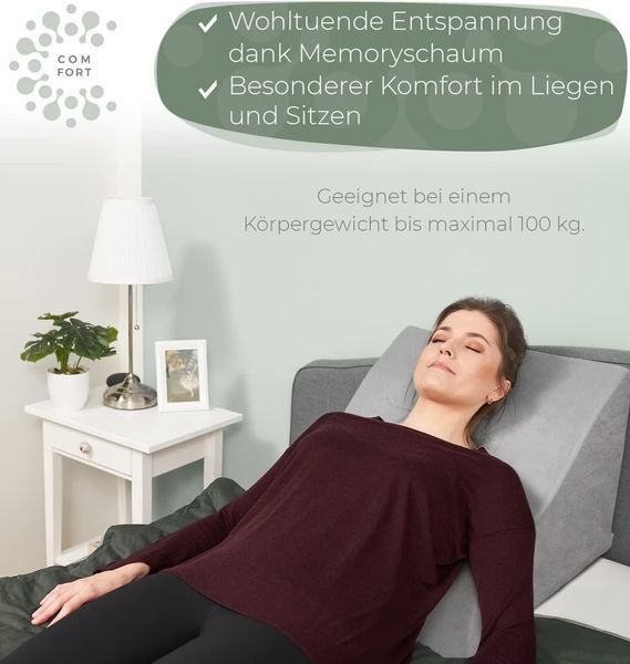 Ортопедическая подушка для чтения и отдыха с пеной Memory Foam V4518 фото