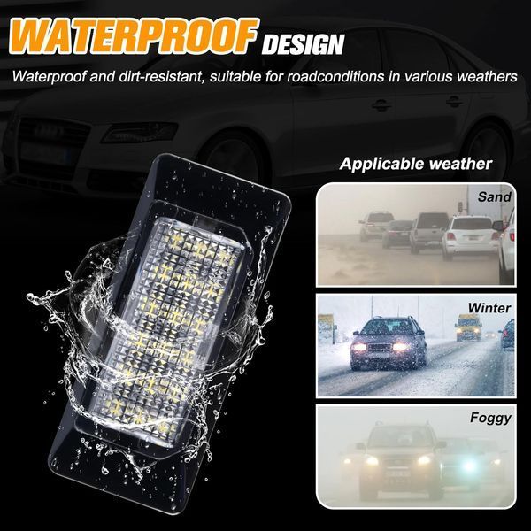 Світлодіодні ліхтарі підсвічування номерного знаку OZ-LAMPE для Audi (Комплект 2шт) V0900 фото Світлодіодні ліхтарі підсвічування номерного знаку OZ-LAMPE для Audi (Комплект 2шт) V0900 фото