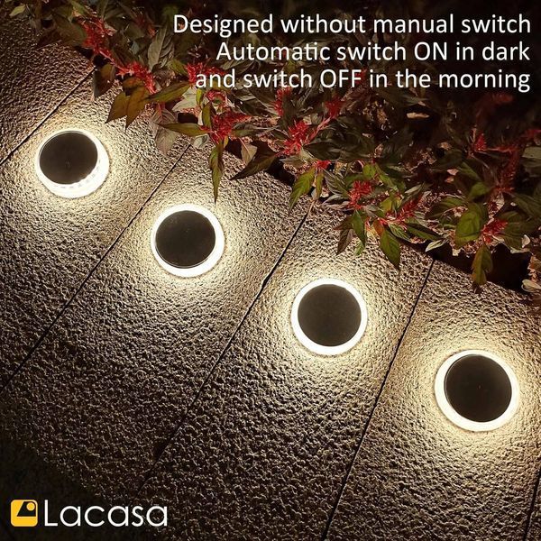 Комплект із 4 сонячних світильників для тераси Lacasa V3512 фото