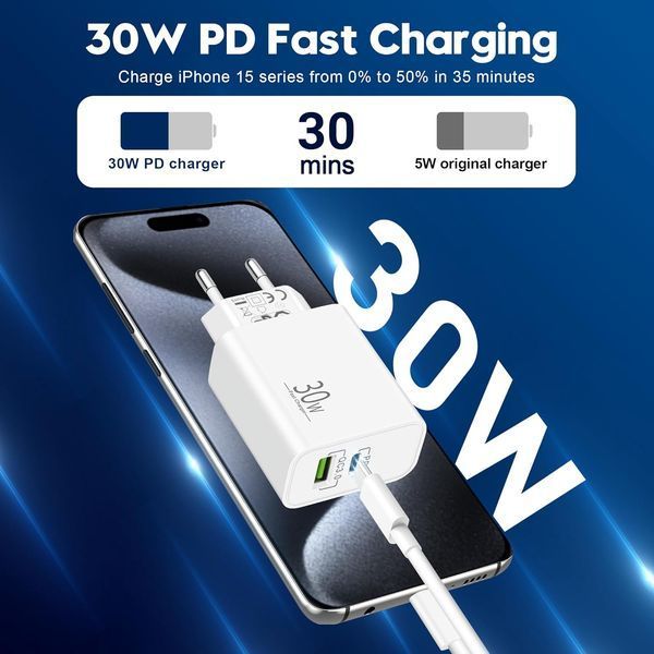 Зарядное устройство USB C мощностью 30 Вт MatauMahi V2794 фото
