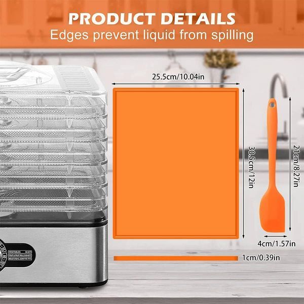 4 силиконовых коврика Keyohome с антипригарным покрытием V2456 фото 4 силиконовых коврика Keyohome с антипригарным покрытием V2456 фото