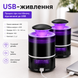 Электрическая ловушка для насекомых USB с подсветкой UV 365 нм (комплект с 2 шт) G5583 фото 3
