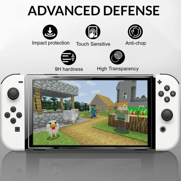 Захисне скло для Nintendo Switch OLED, комплект 2 шт V4482 фото