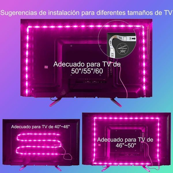 Комплект підсвічування телевізора 5050 RGB для HDTV (3 м для телевізорів 46"-50") G2981 фото