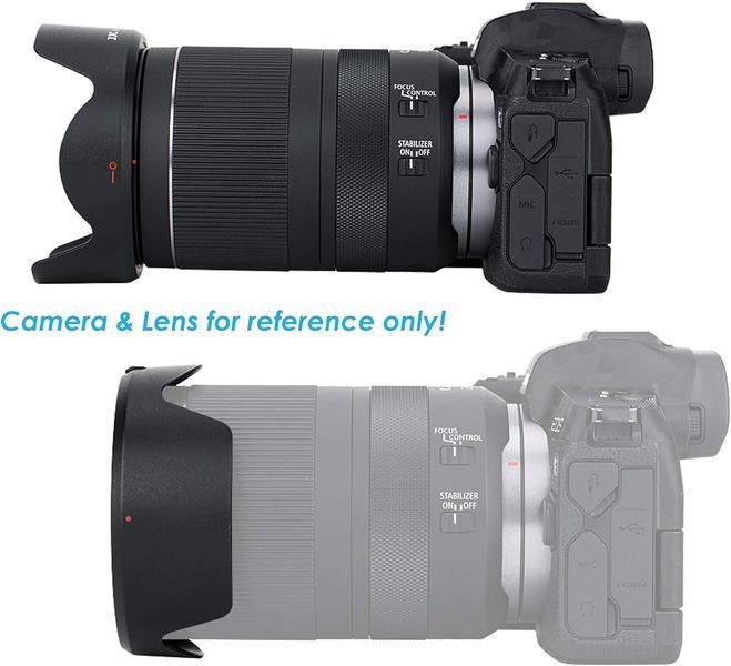 Специальная бленда объектива JJC LH-78F с байонетом Petal Tulip для Canon RF 24-240mm f/4-6.3 IS USM G3920 фото Специальная бленда объектива JJC LH-78F с байонетом Petal Tulip для Canon RF 24-240mm f/4-6.3 IS USM G3920 фото