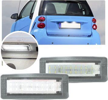 Светодиодные лампы номерного знака для Mercedes Smart Fortwo G3741 фото