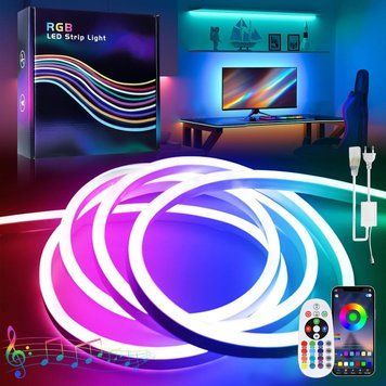 Світлодіодна стрічка BAGZY RGB Neon 5 м G2193 фото