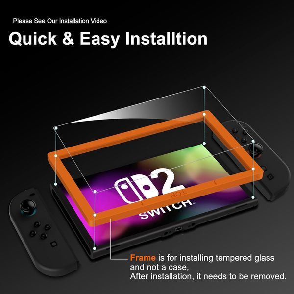 Захисна плівка для екрана QHOHQ для Nintendo Switch Gen 2 2025 V2645 фото