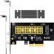 Адаптер GLOTRENDS PA09-HS M.2 NVMe - PCIe 4.0 X4 з радіатором M.2 для твердотільного накопичувача M.2 NVMe G3276 фото 1