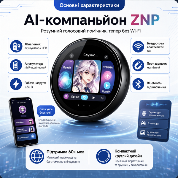 Электронный переводчик с поддержкой Bluetooth и LED-дисплеем G5770 фото