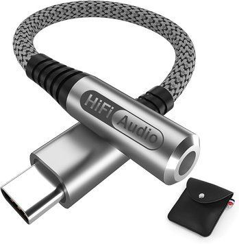 Адаптер переходник с USB Type-C на 3.5 мм аудио разъем для смартфонов и планшетов V4753 фото