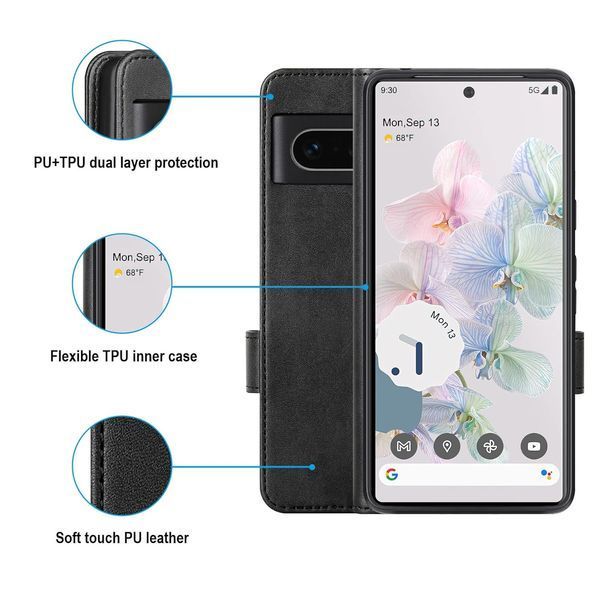 Чехол-книга Cresee для Google Pixel 7 с откидной крышкой-кошельком G4049 фото Чехол-книга Cresee для Google Pixel 7 с откидной крышкой-кошельком G4049 фото