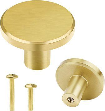Круглые ручки для мебели из массивной латуни (8шт) Vandicka 28 * 20 мм V1271 фото