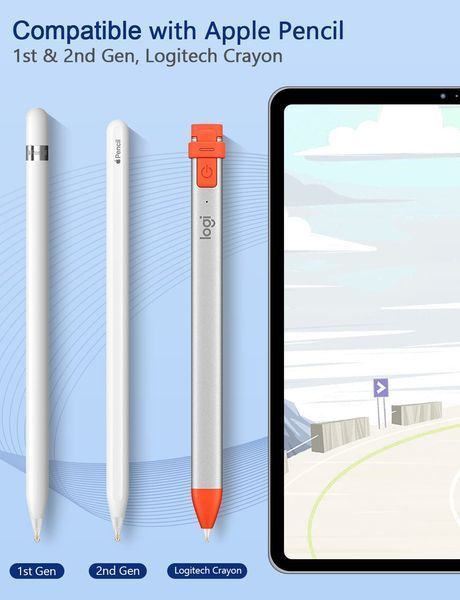 Набор из 4 полностью прозрачных сменных наконечников для Apple Pencil 1-го/2-го поколения MEKO V2535 фото Набор из 4 полностью прозрачных сменных наконечников для Apple Pencil 1-го/2-го поколения MEKO V2535 фото