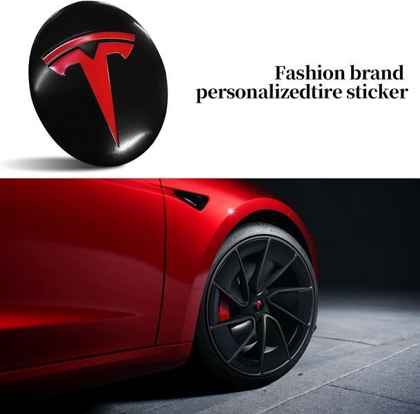 Захисні ковпачки на колісні диски Tesla Model 3/Model Y 56 мм V4633 фото