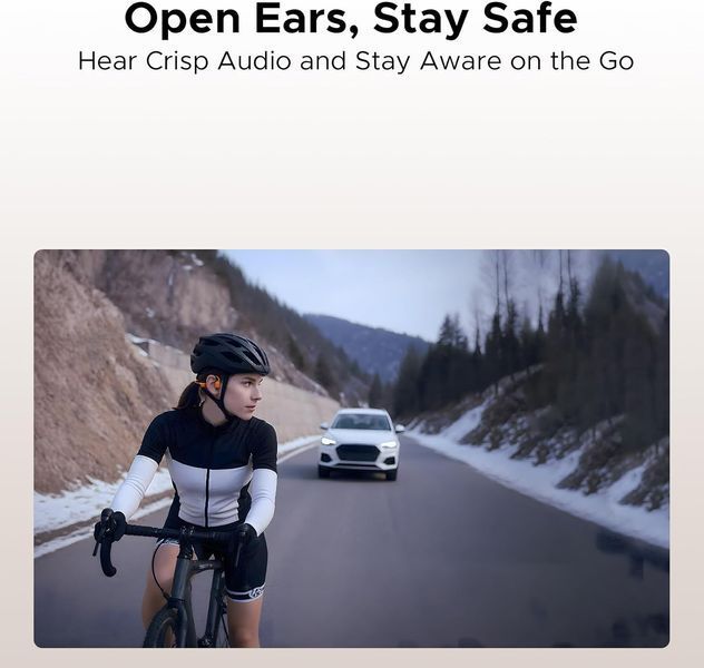 Бездротові навушники DOOGEE Bone Conduction Headphones IP68 64GB Orange G5631 фото