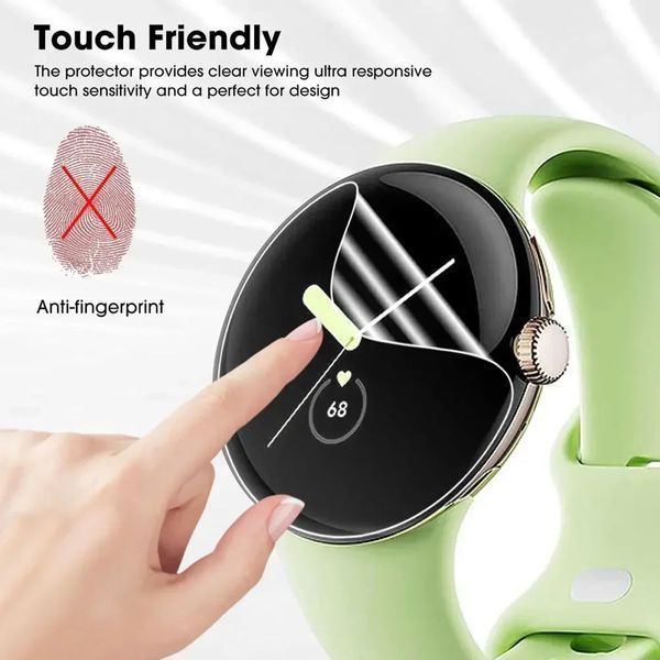 5 защитных плёнок из ТПУ для Google Pixel Watch 3 (45 мм) V2343 фото