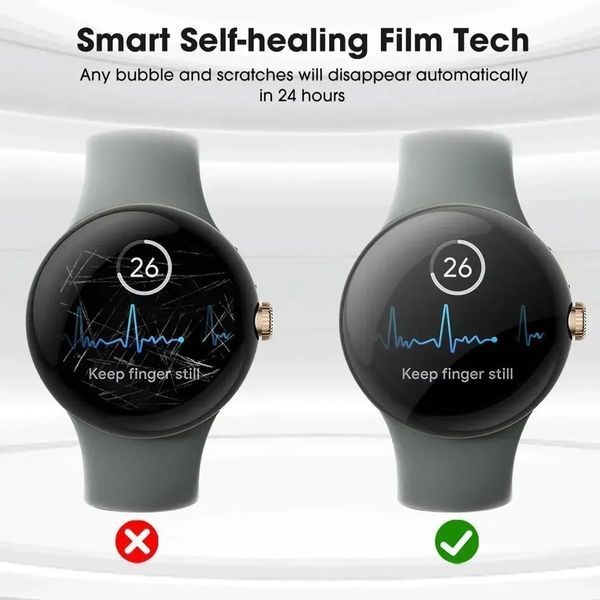 5 защитных плёнок из ТПУ для Google Pixel Watch 3 (45 мм) V2343 фото