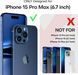 Ударостійкий прозорий чохол для iPhone 15 Pro Max V1625 фото 3