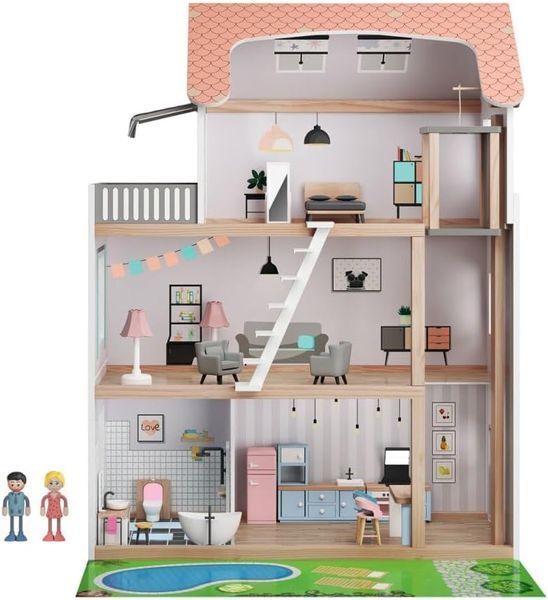 Дерев'яний ляльковий будиночок Playtive (39 деталей) V0945 фото