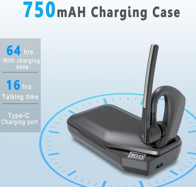 Гарнітура-Bluetooth та зарядний чохол K10C із шумопоглинанням G5067 фото