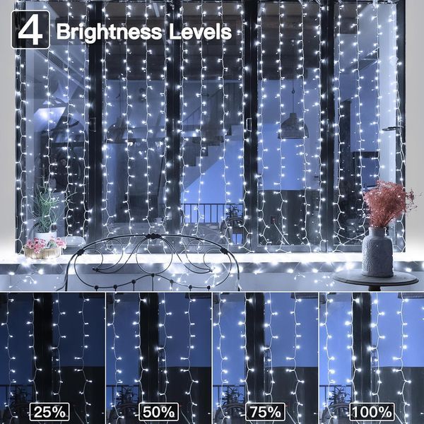 Водонепроницаемая гирлянда Ollny Curtain Lights для помещений L0106 фото