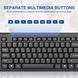 Ультратонка компактна дротова USB-клавіатура Rii RK907 для Mac та ПК, Windows 10/8 / 7 / Vista/XP G3628 фото 4