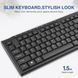 Ультратонка компактна дротова USB-клавіатура Rii RK907 для Mac та ПК, Windows 10/8 / 7 / Vista/XP G3628 фото 6