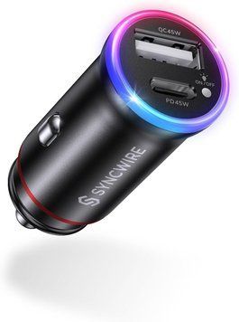 Автомобільний зарядний пристрій SYNCWIRE USB C + USB A V3536 фото