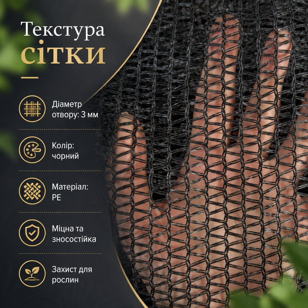 Черная затенительная сетка для сада 4&times;6 м/защитная для растений и грядок G5716 фото