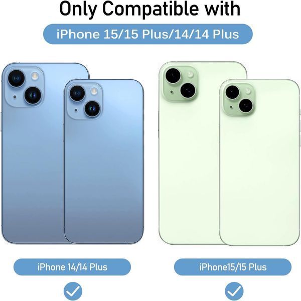 Набор защитное стекло (4 шт) для камеры iPhone 14\15\14 Plus\15 Plus ivoler V1447 фото