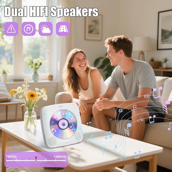 Портативный CD-проигрыватель Gueray с Bluetooth G4536-1 фото