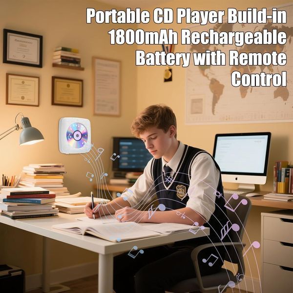 Портативный CD-проигрыватель Gueray с Bluetooth G4536-1 фото