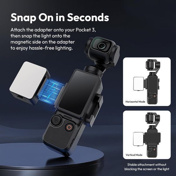 Мини-подсветка ULANZI LM001 с магнитом для DJI Osmo Pocket 3/Xtra Muse G4789 фото Мини-подсветка ULANZI LM001 с магнитом для DJI Osmo Pocket 3/Xtra Muse G4789 фото