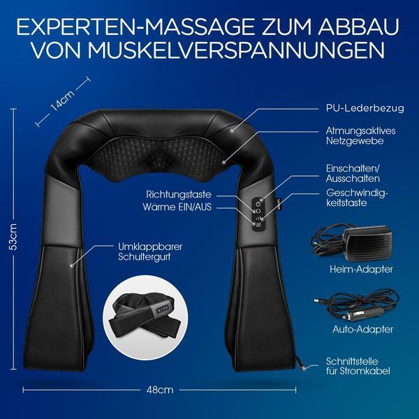 Масажер для шиї та плечей VOYOR-HEALTH з підігрівом O637 фото