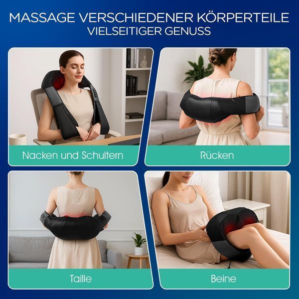 Масажер для шиї та плечей VOYOR-HEALTH з підігрівом O637 фото