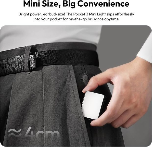 Мини-подсветка ULANZI LM001 с магнитом для DJI Osmo Pocket 3/Xtra Muse G4789 фото Мини-подсветка ULANZI LM001 с магнитом для DJI Osmo Pocket 3/Xtra Muse G4789 фото