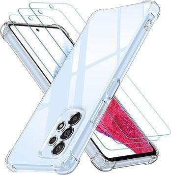Прозорий чохол для Samsung Galaxy A53 5G + 3 захисних скла G3562 фото