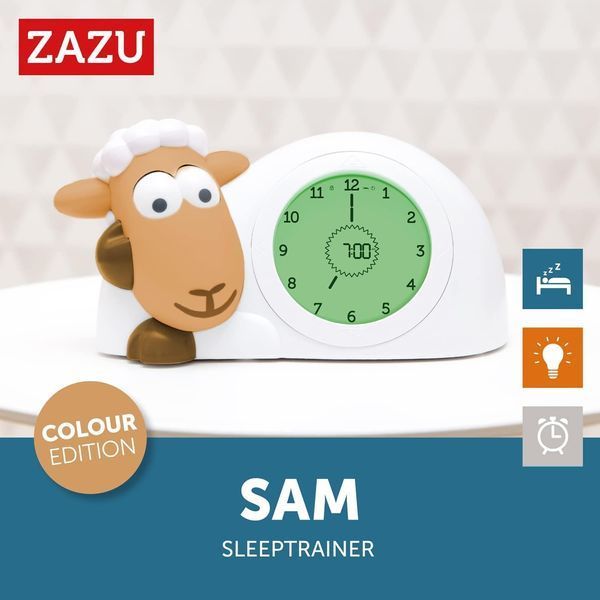Дитячий годинник з будильником та нічником Zazu у вигляді овечки G4258 фото