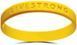 Жёлтый силиконовый браслет LiveStrong V3655 фото