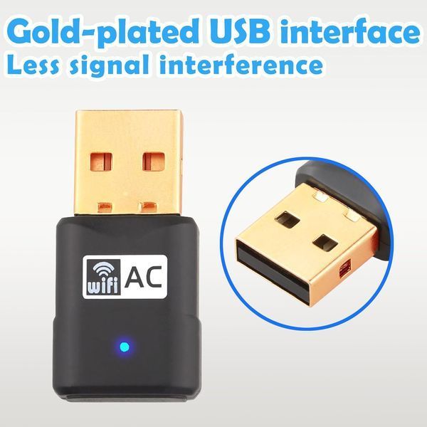 Двухдиапазонный USB-адаптер WiFi 600 Мбит/с для ПК Mini G1959 фото Двухдиапазонный USB-адаптер WiFi 600 Мбит/с для ПК Mini G1959 фото