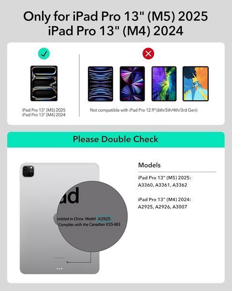 Чохол ESR для iPad Air 11 дюймів із клавіатурою (чорний) G4836 фото Чохол ESR для iPad Air 11 дюймів із клавіатурою (чорний) G4836 фото