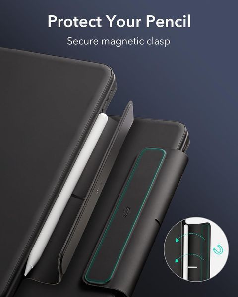 Чохол ESR для iPad Air 11 дюймів із клавіатурою (чорний) G4836 фото Чохол ESR для iPad Air 11 дюймів із клавіатурою (чорний) G4836 фото