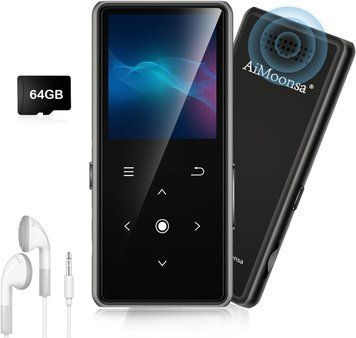 MP3-плеер AiMoonsa со встроенным HD-динамиком/Bluetooth и наушниками G4875 фото