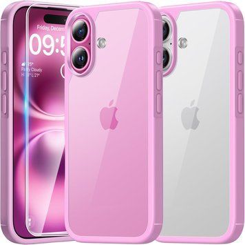 Протиударний чохол для iPhone 16 Plus з захисним склом 9H V1647 фото