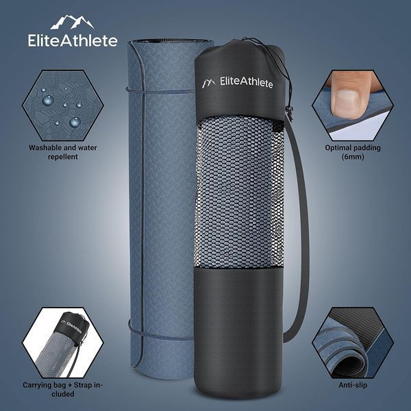 Нековзний килимок EliteAthlete для фітнесу та гімнастики (183 x 61 x 0,5 см) V3853 фото