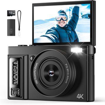 Цифрова камера 4K із поворотним екраном на 180&deg; GUEVWES G4851 фото