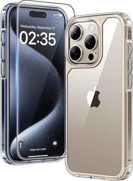 Захисний чохол TAURI Slim Case для iPhone 15 Pro зі склом V1641 фото