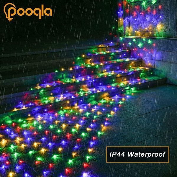 Різнокольорова сітчаста гірлянда для вулиці Pooqla 450х150см G5122 фото Різнокольорова сітчаста гірлянда для вулиці Pooqla 450х150см G5122 фото