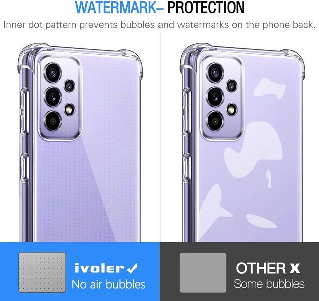 Чехол ivoler для Samsung Galaxy A52 5G/Galaxy A52 4G + 3 шт. закаленного стекла V1421 фото